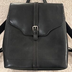 Small Black Leather Backpack